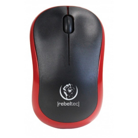 Wireless optical mouse Rebeltec METEOR red