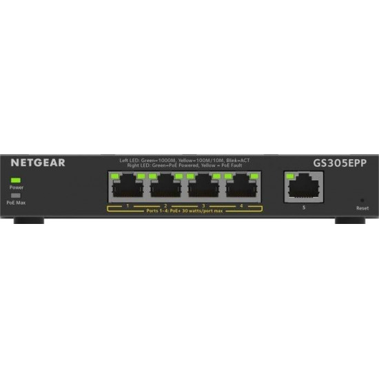 Netgear GS305EPP switch unmamaged 5GE (4xPoE+)