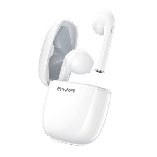 Earphones Bluetooth T28 TWS+docking White
