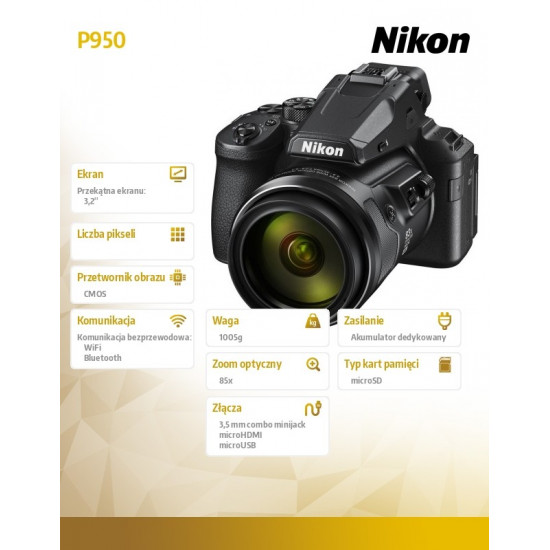 Nikon P950 black