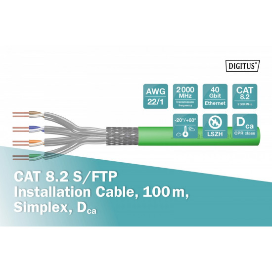 Cabel S/FTP cat. 8 DK-1843-VH-1