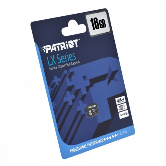 Memory card MicroSDHC PATRIOT 16GB LX Series