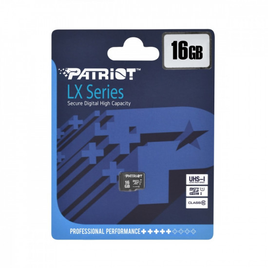 Memory card MicroSDHC PATRIOT 16GB LX Series