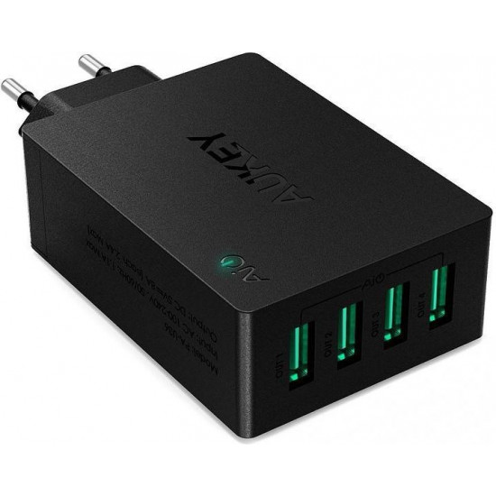 AUKEY PA-U36 wall charg er 4xUSB AiPower 40W 8A