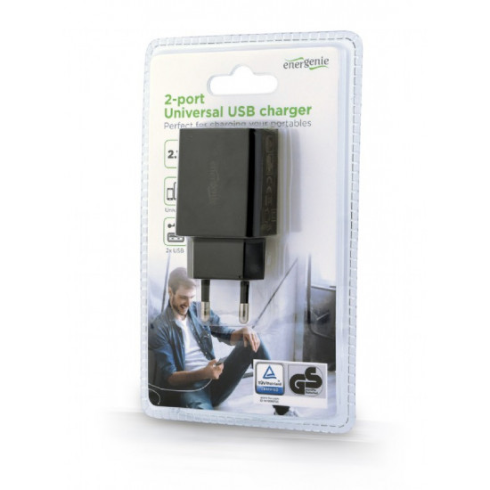 Universal charger 2 ports USB 2.1A