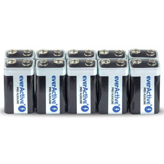 BATTERY R9/6LR61 9V PRO ALKALINE 10 PCS