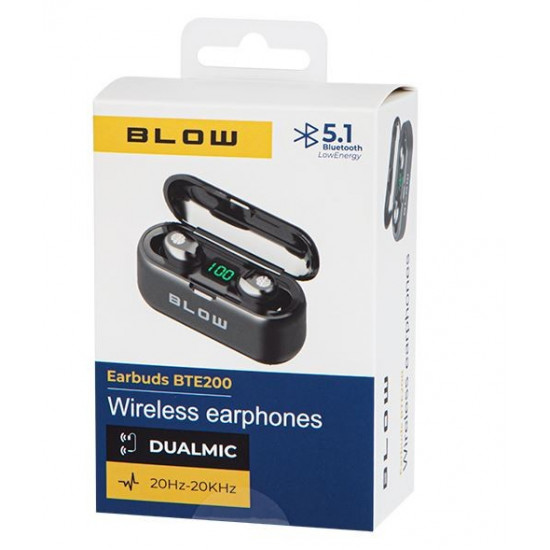 Headphones Earbuds BTE200 black