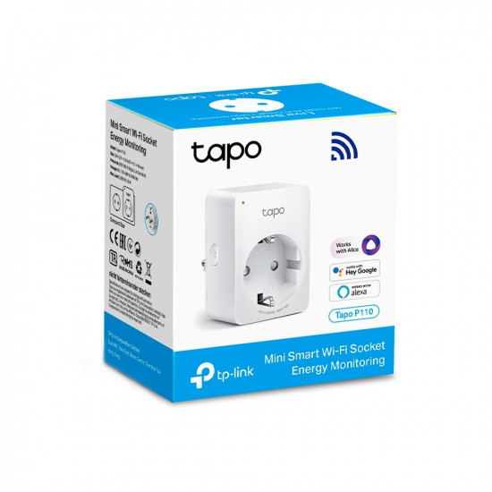 Mini Smart Socket WiFi Tapo P110 with energy consumption