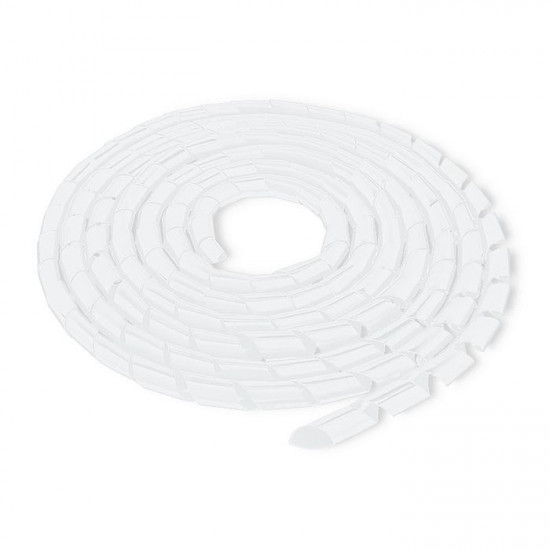 Cable organizer 14mm 10m, white