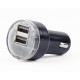 Car charger 2xUSB 2.1A black