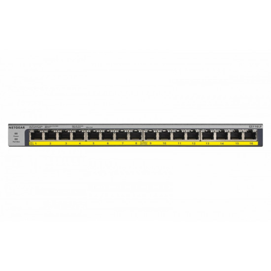 Switch unmanaged GS116LP 16xGE PoE+