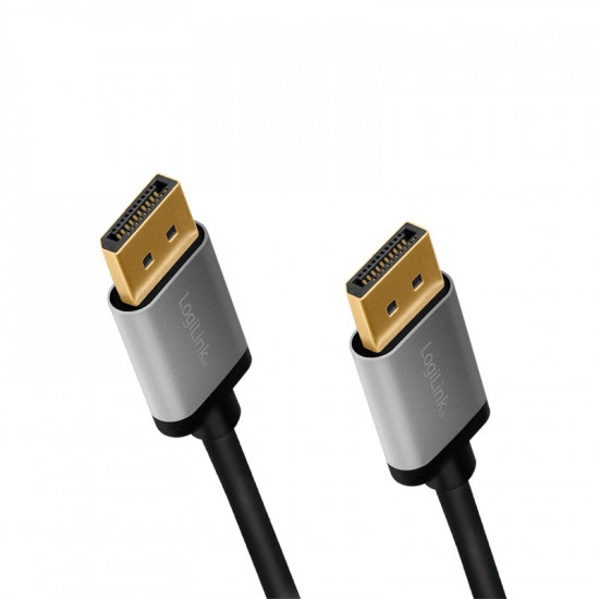 DisplayPort cable DP/M to DP/M, 4K/60Hz, alu,1