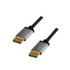 DisplayPort cable DP/M to DP/M, 4K/60Hz, alu,1