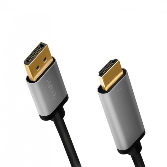 Displayport to HDMI 4K/60Hz, alu, 2m