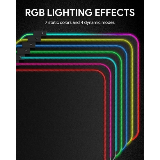 AUKEY KM-P8 RGB M Gamin g Mouse Pad 450x400x4mm