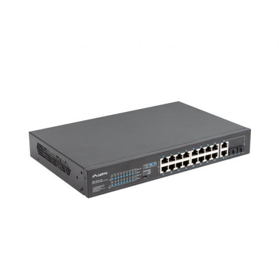 Switch 16X 100MB POE+/2X combo unmanagedrack 19-inch gigabit ethernet 150W