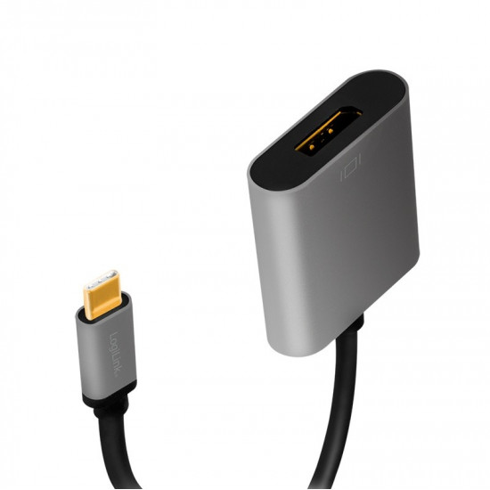 USB-C to DP/F adapter, 4K/60Hz, alu, 0.15m