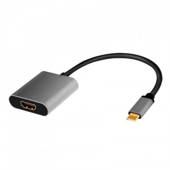 USB-C to HDMI/F adapter, 4K/60Hz, alu, 0.15m