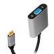 USB-C to VGA adapter, 1080p, alu, 0.15m