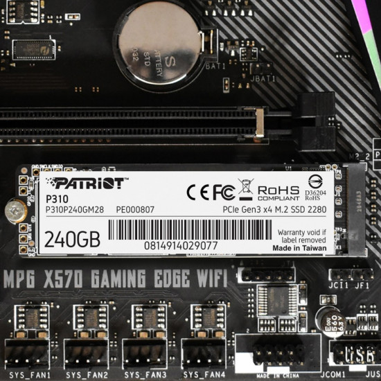 SSD drive P310 240GB M.2 2280 1700/1000 PCIe NVMe Gen3 x 4