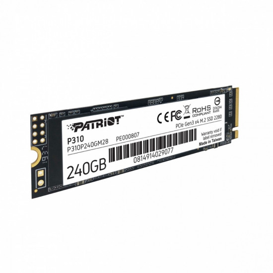 SSD drive P310 240GB M.2 2280 1700/1000 PCIe NVMe Gen3 x 4