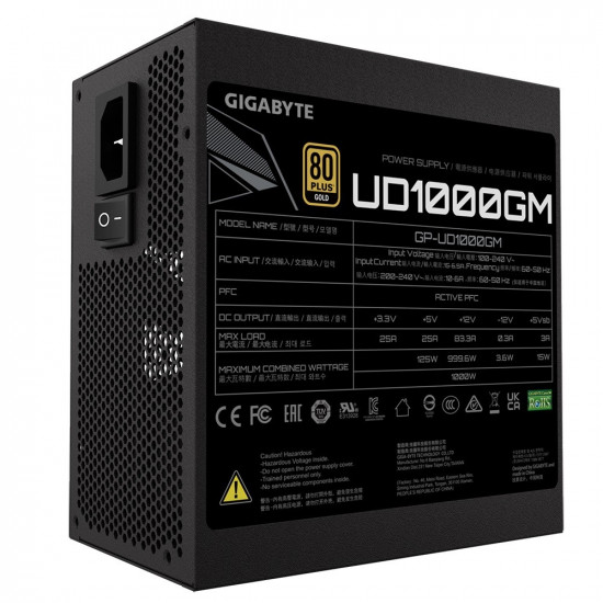 Modular power supply UD1000GM 1000W 80PLUS GOLD ATX