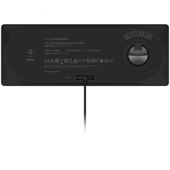 Wireless Charging Pad with MagSafe 3in1 black