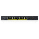 ZYXEL GS1100-10HP, UNMANAGE POE 8X GIGABIT, 2X FIBER UPLINK, 130 WATT POE V3