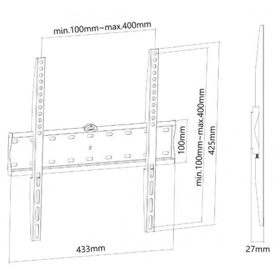 Wall mount FPMA-W300BLACK 32-55 inches