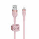 Cable BoostCharge USB-A for Lightning silicone 3m, pink