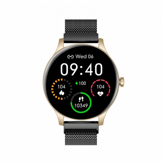 Smartwatch Classy gold-black steel