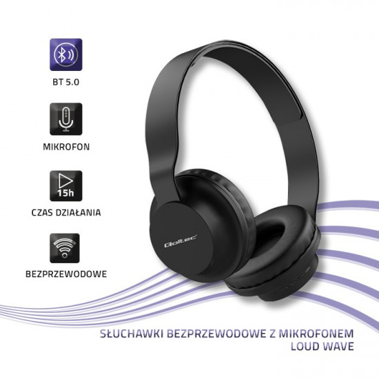 Wireless headphones with microphone, BT 5.0 JL