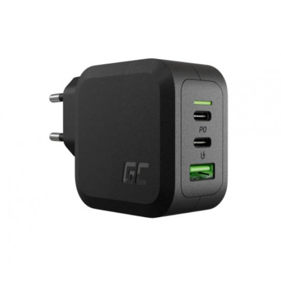 PowerGaN 65W PD 3.0 QC 3.0 2xUSB-C 1xUSB-A wall charger