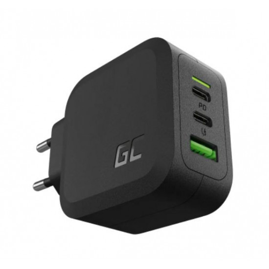 PowerGaN 65W PD 3.0 QC 3.0 2xUSB-C 1xUSB-A wall charger