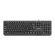 Keyboard Trout Slim black USB CZ/SK