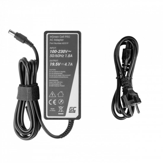 Charger/AC adapter Sony Vaio 19,5V 4,7A 90W