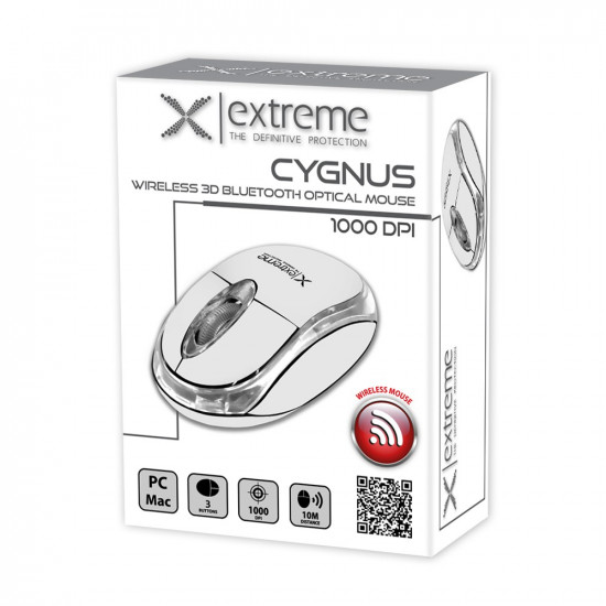 Wireless Bluetooth optical mouse 3D Cyngus white