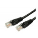 Patch cable cat.6a RJ45 UTP 3m. black - pack of 10