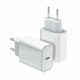 Universal charger USB C 20W Power Delivery white