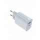 Universal charger 2x3A USB C + USB A Power Delivery white