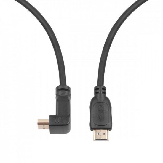 HDMI Cable v2.0. right angle 1.8 m gilded