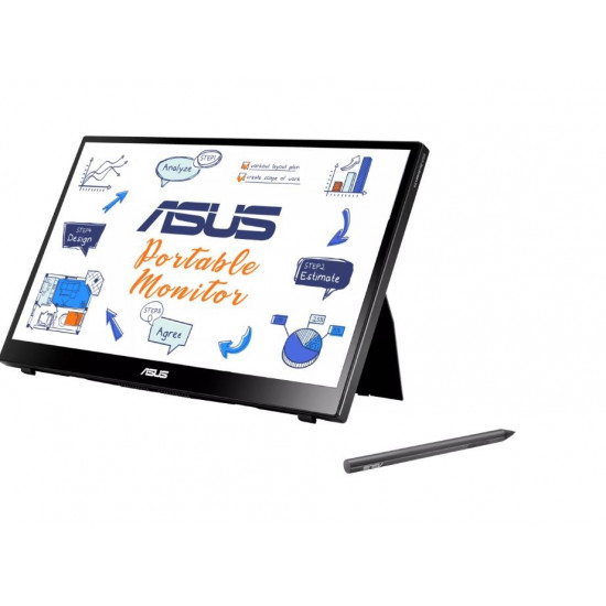 Monitor ZenScreen Ink MB14AHD 14 cali IPS 10-point touch, Stylus Pen, USB Type-C, Micro HDMI