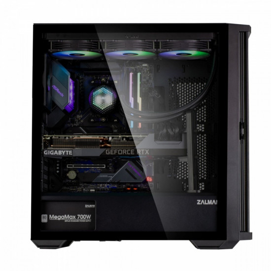 Case Z10 ATX Mid Tower Black Fan x4