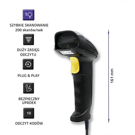 Laser scanner 1D, USB black