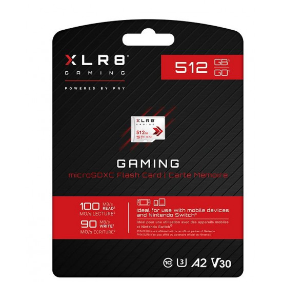 Memory MicroSDXC 512GB P-SDU512V32100XR-GE