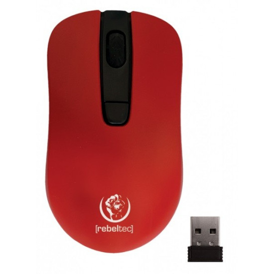 Optical wireless mouse Rebeltec STAR red