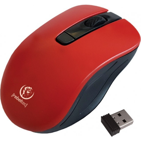 Optical wireless mouse Rebeltec STAR red