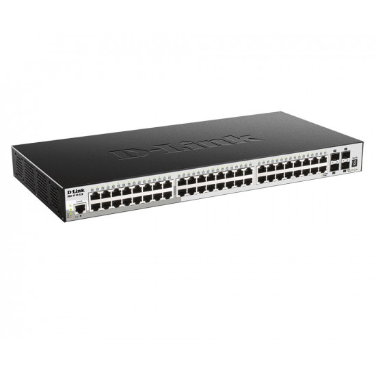 Gigabit Stackable Smart Managed Switch 48GE 4SFP+ with 10G Uplinks DGS-1510-52X