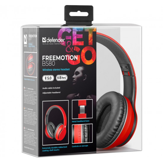 WIRELESS HEADPHONES FRE EMOTION B580 RED