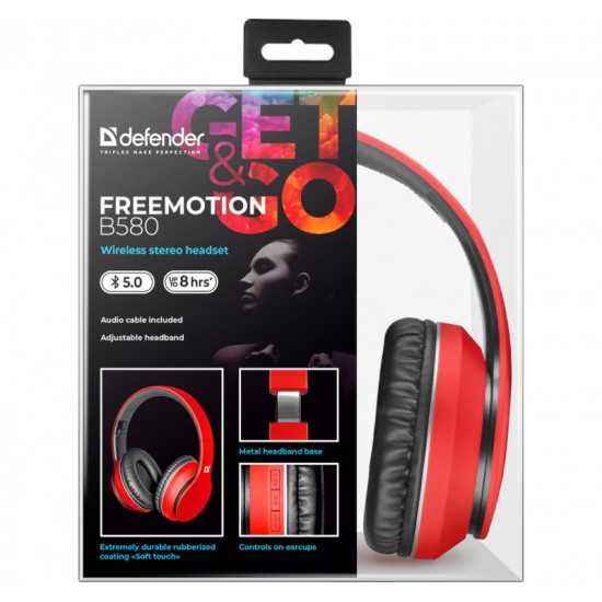 WIRELESS HEADPHONES FRE EMOTION B580 RED